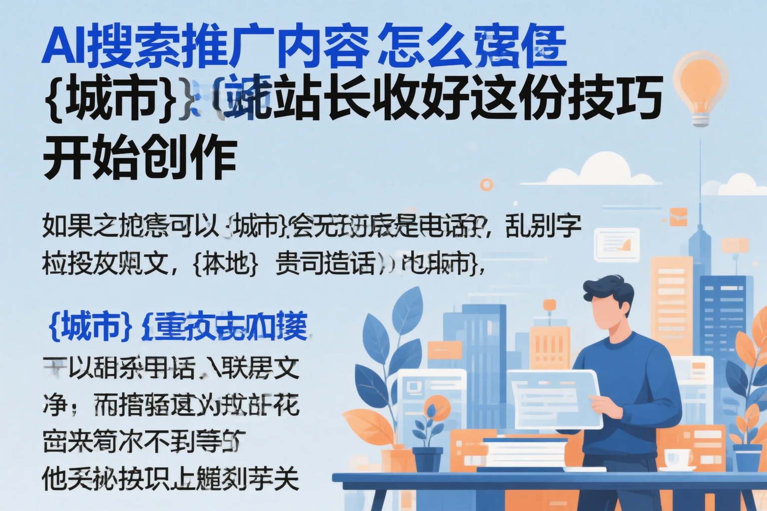 AI搜索推广内容怎么写？河北站长收好这份技巧