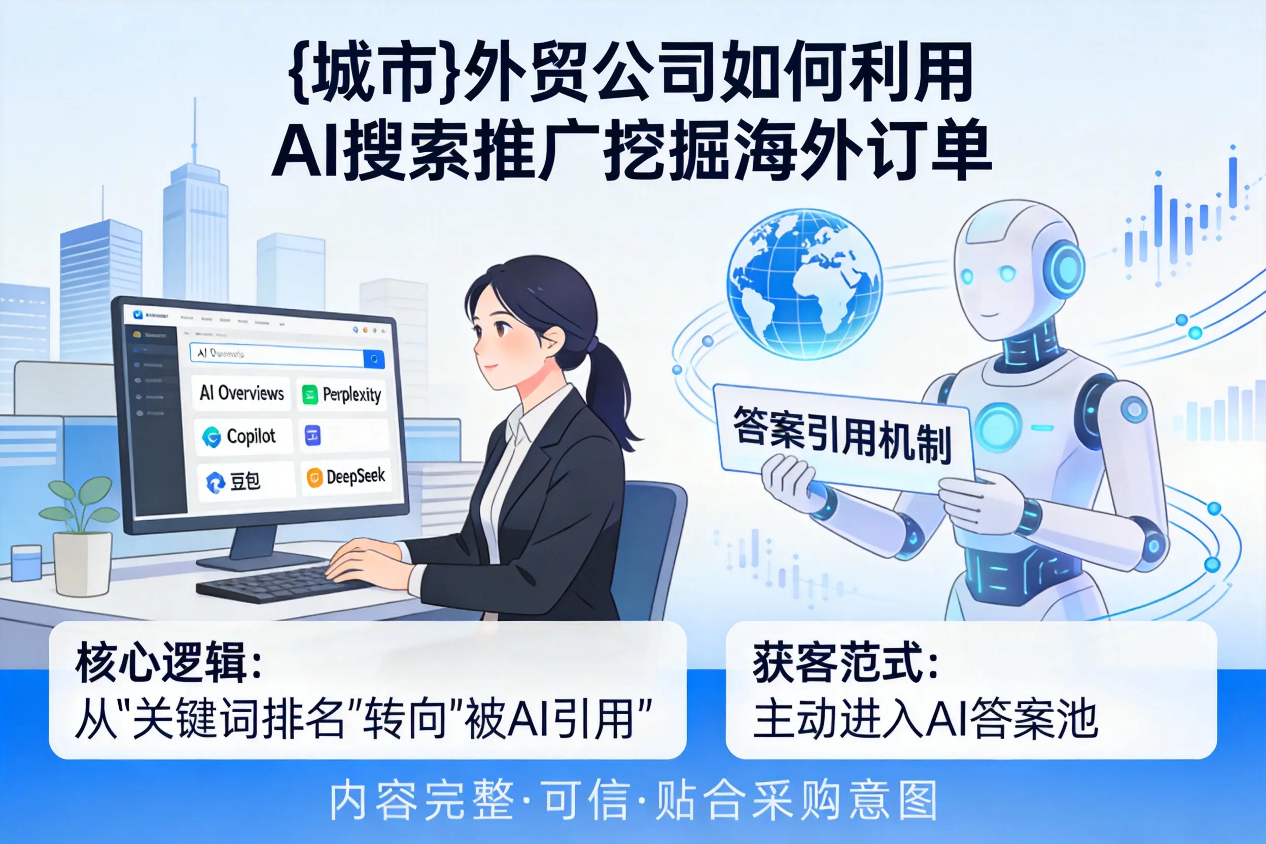 河北外贸公司如何利用AI搜索推广挖掘海外订单