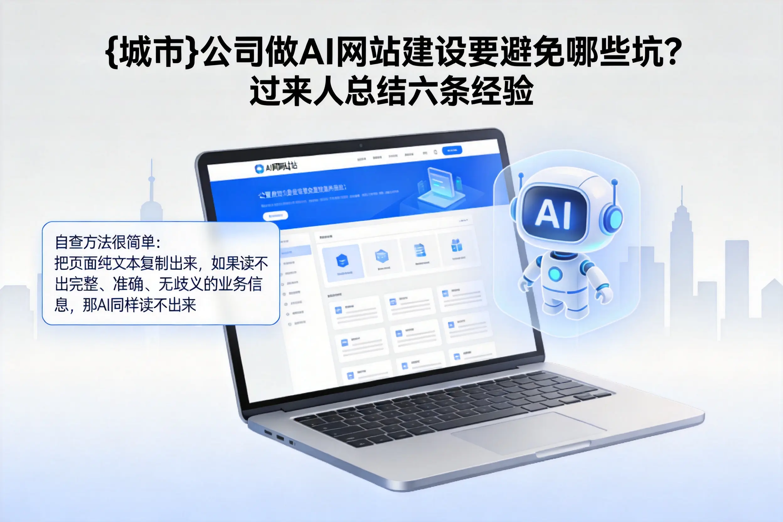 河北公司做AI网站建设要避免哪些坑？过来人总结六条经验