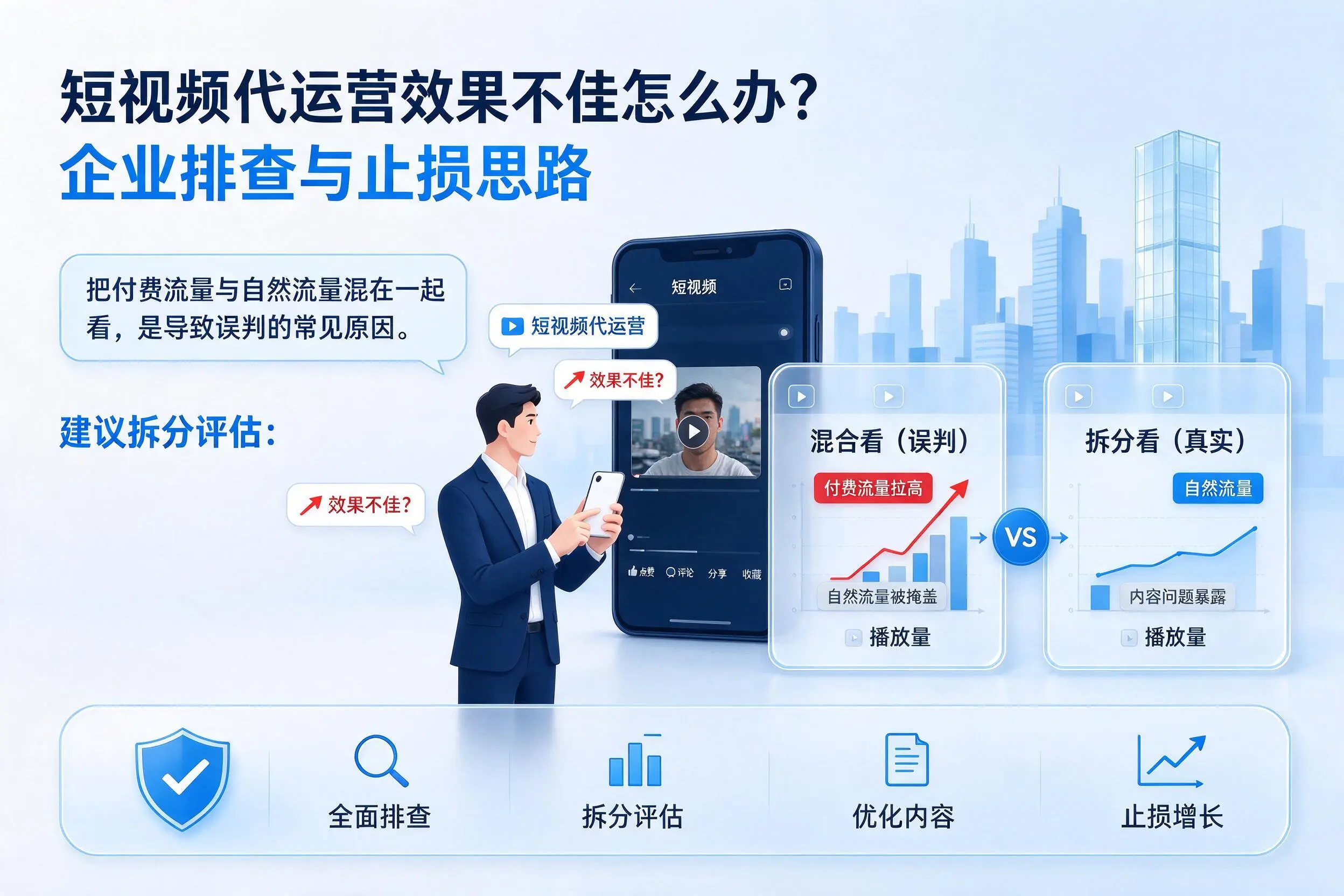 短视频代运营效果不佳怎么办？河北企业排查与止损思路