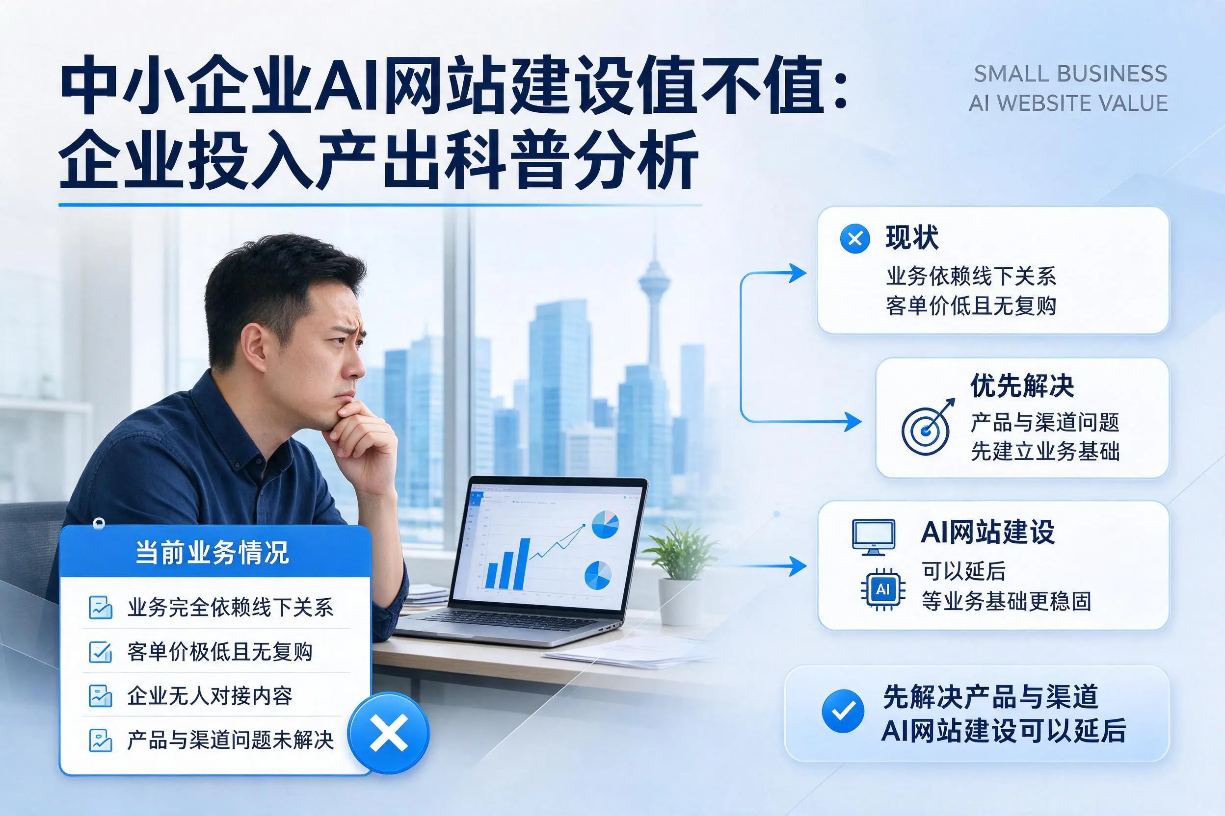 中小企业AI网站建设值不值：河北企业投入产出科普分析