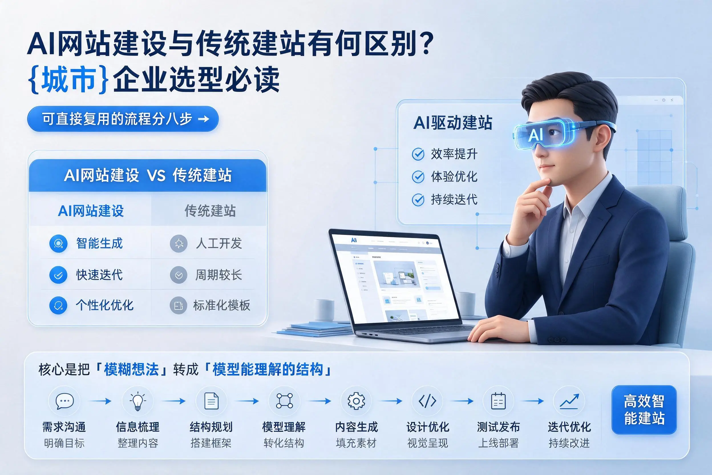 AI网站建设与传统建站有何区别?河北企业选型必读