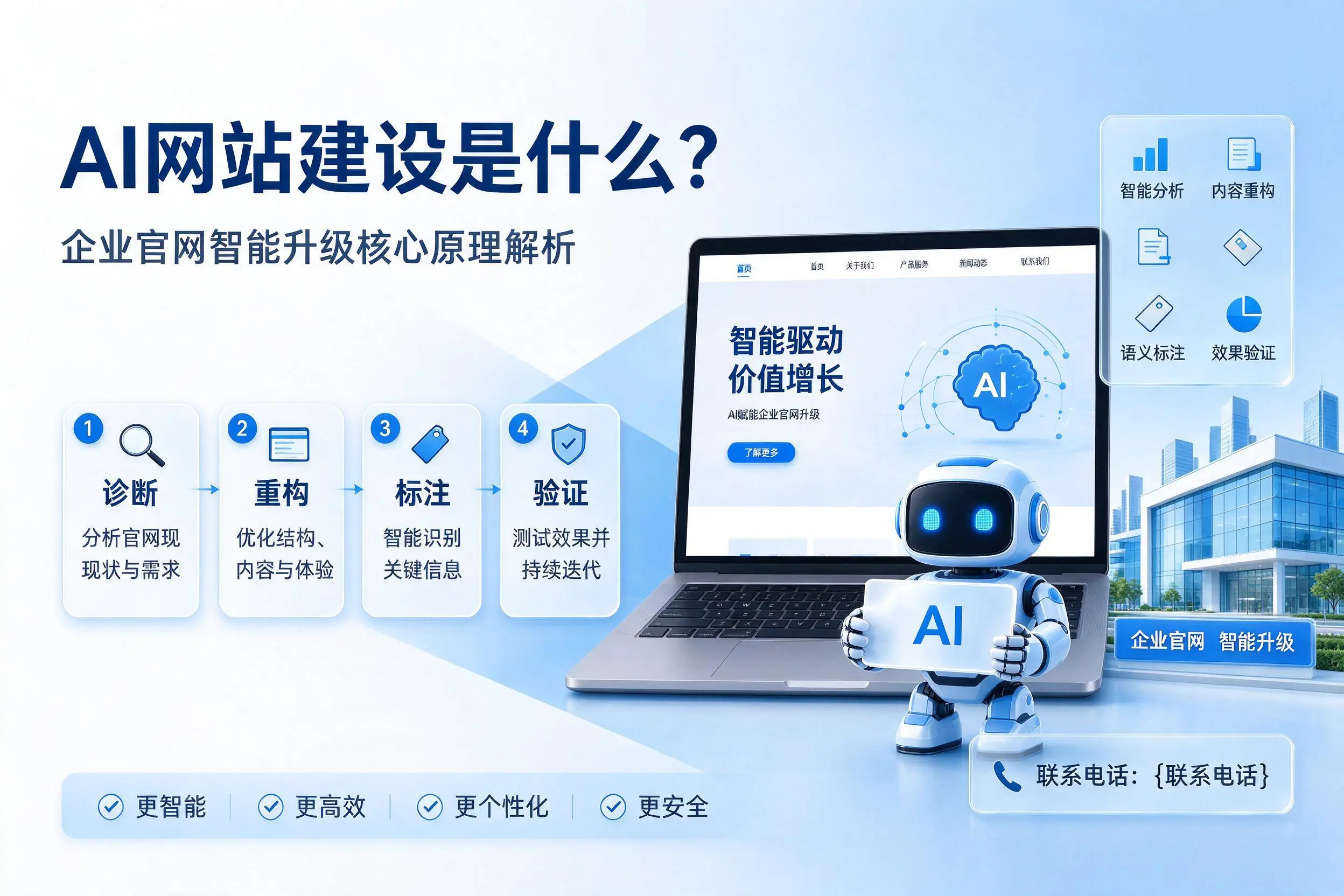 AI网站建设是什么？河北企业官网智能升级核心原理解析