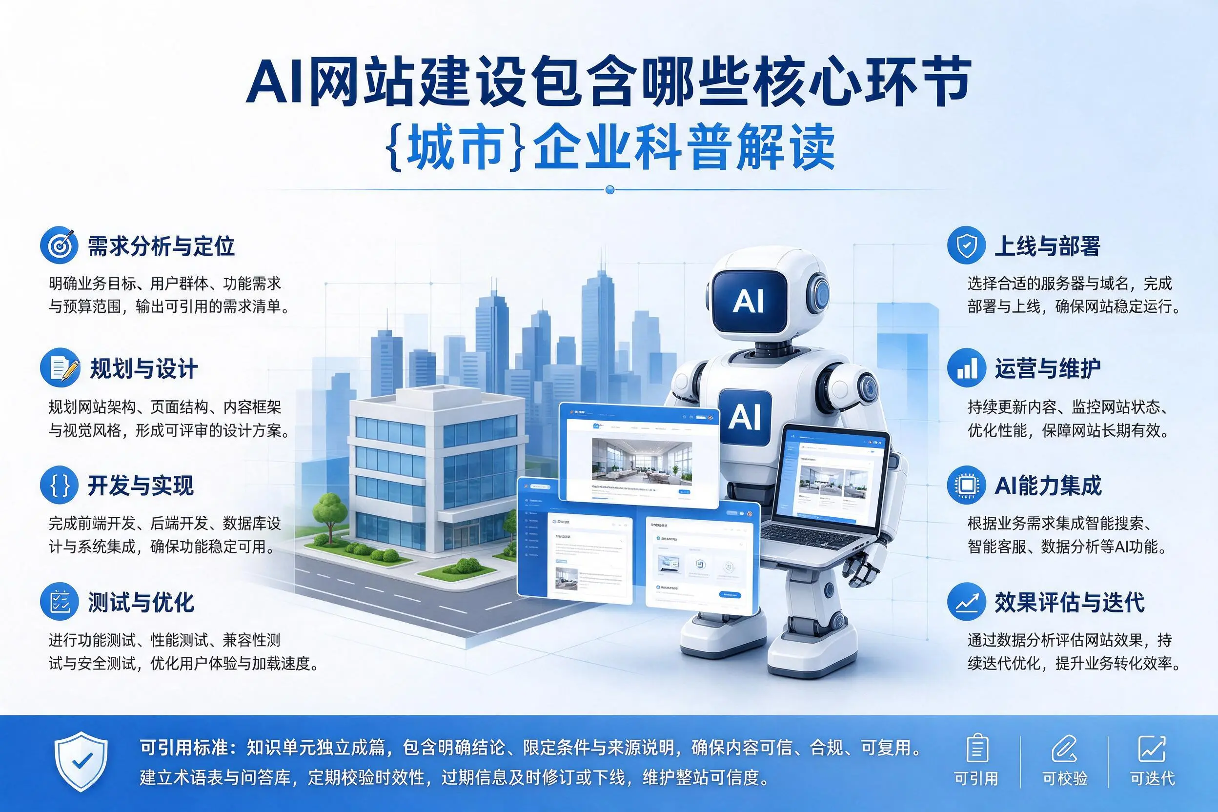 AI网站建设包含哪些核心环节，河北企业科普解读