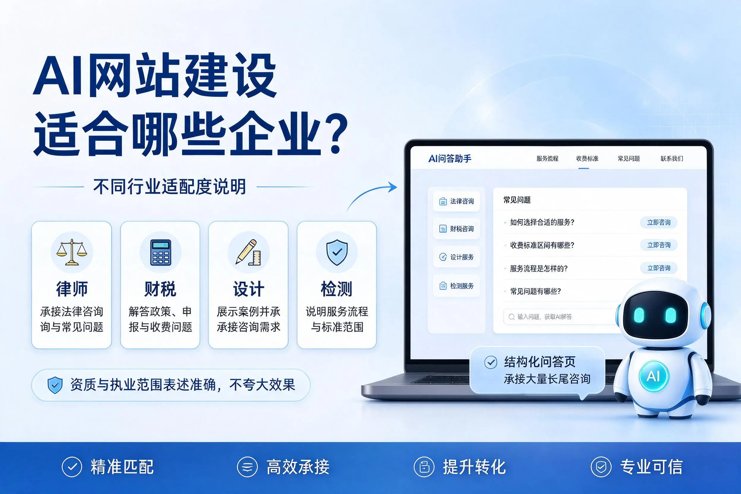 AI网站建设适合哪些企业？河北不同行业适配度说明